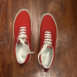 Gucci Men’s red nylon shoes size 11